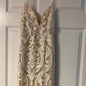Charlotte Russe cream dress